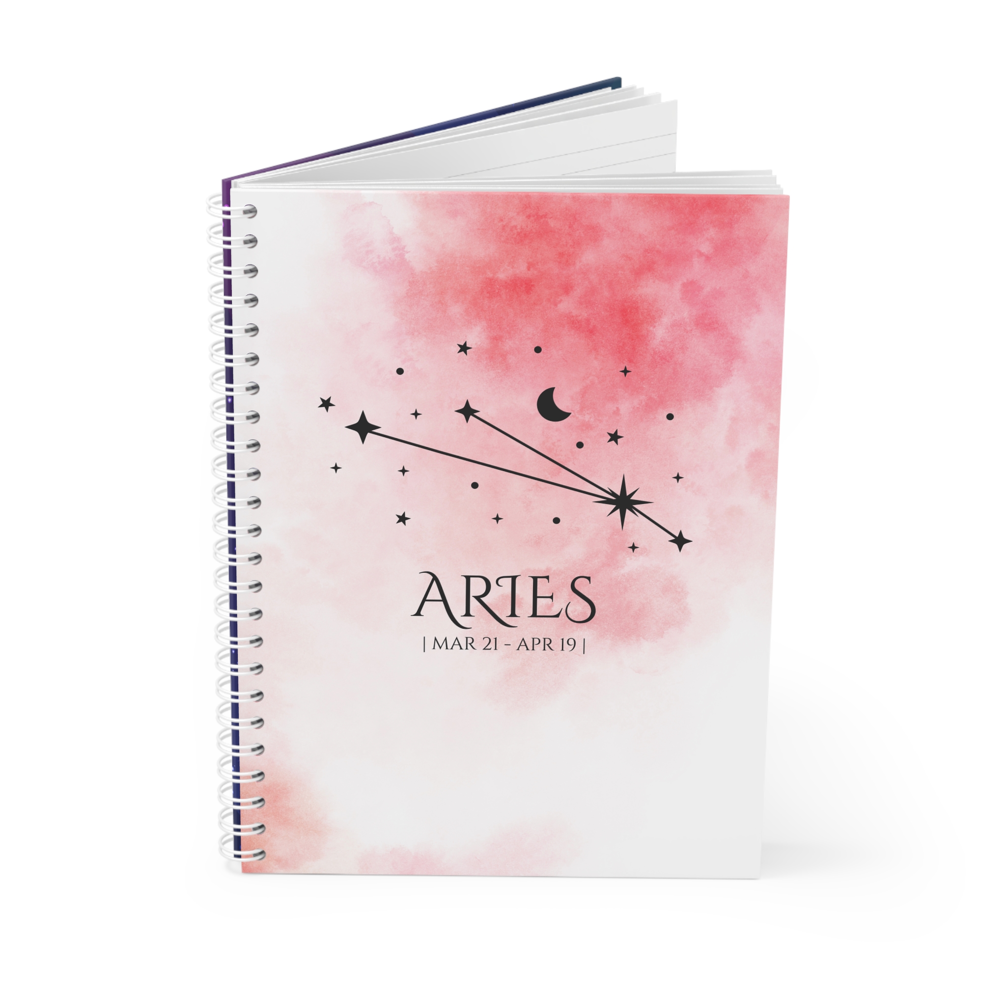Aries Zodiac Journal – Daily Check-In and Planning Notebook | Cosmic Veil Collection