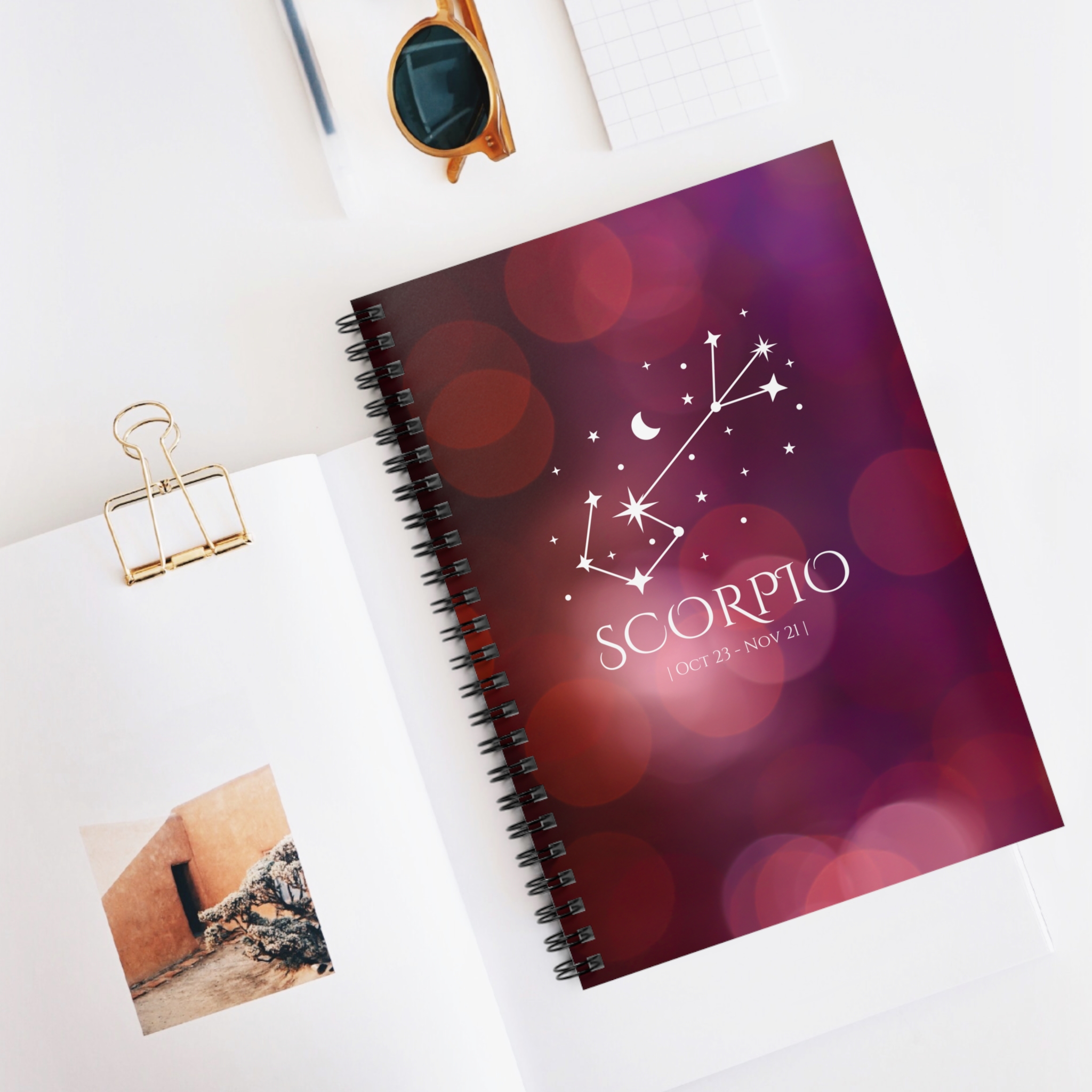 Scorpio Zodiac Journal – Shadow & Transformation Notebook | Cosmic Veil Collection
