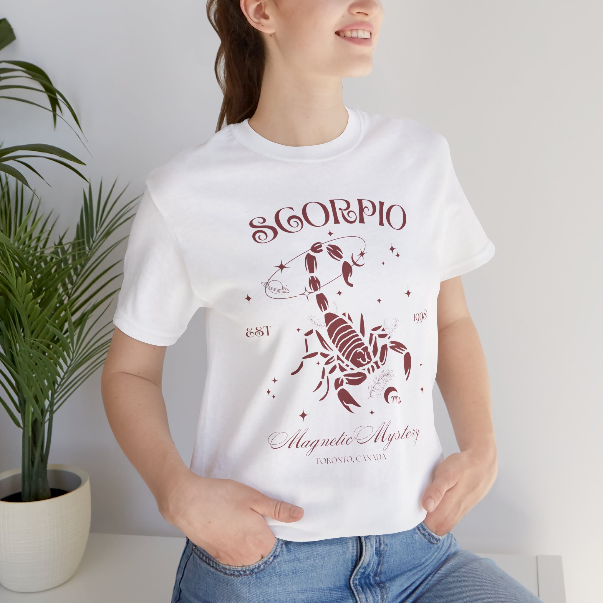 Scorpio Unisex T-Shirt – Magnetic Mystery | Cosmic Veil Collection | Premium Zodiac Tee