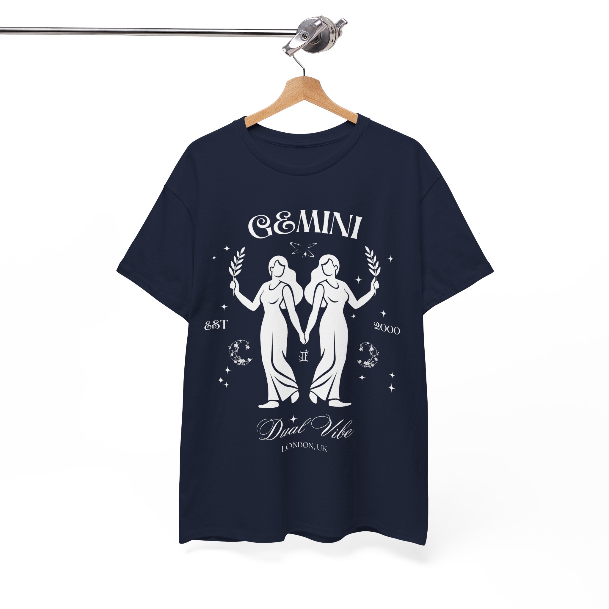 Gemini Unisex T-Shirt – Dual Vibe | Cosmic Veil Collection | Premium Zodiac Tee