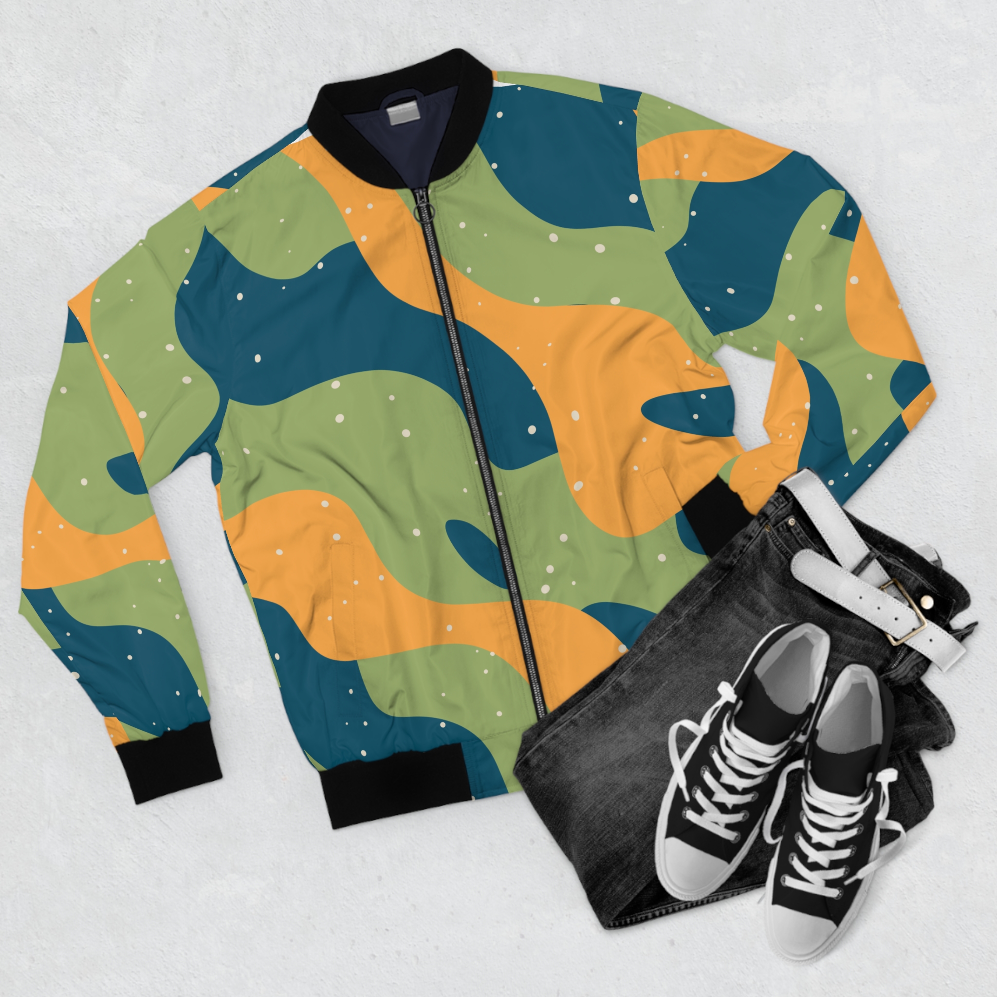 Gemini Unisex Bomber Jacket – Dual Pulse | Cosmic Veil Collection