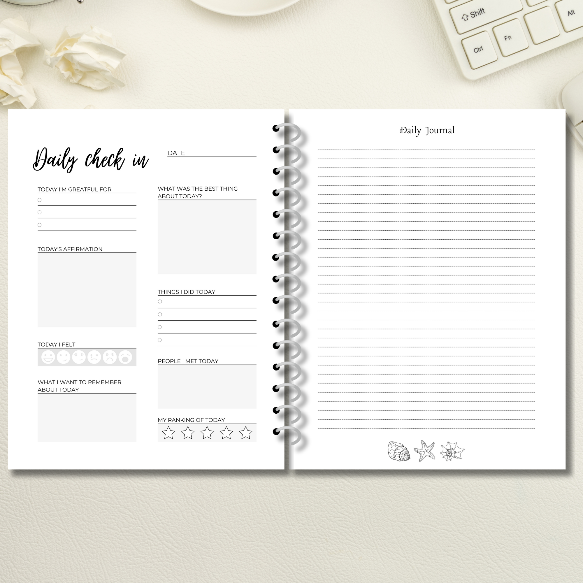 Taurus Zodiac Journal – Daily Check-In and Planning Notebook | Cosmic Veil Collection