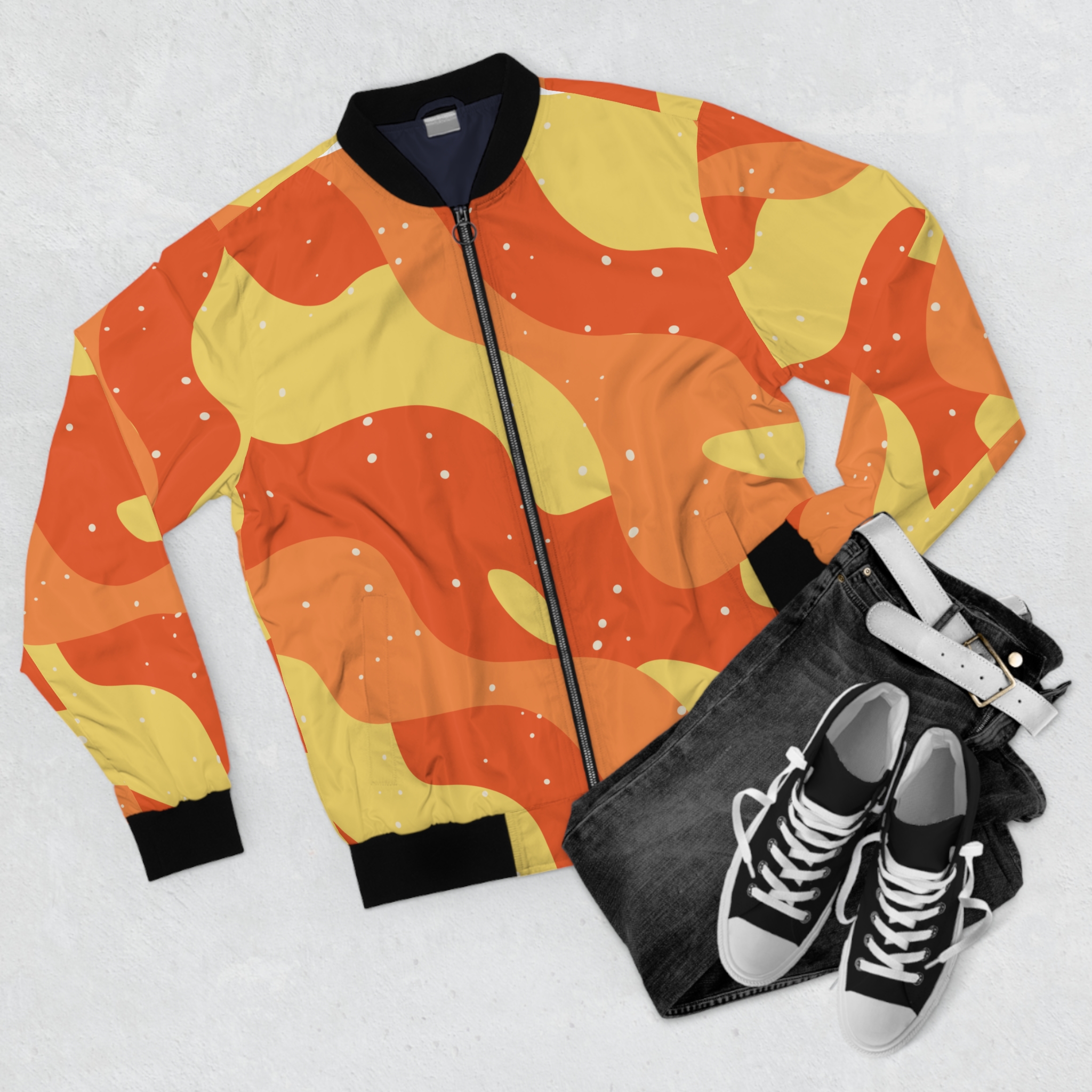 Leo Unisex Bomber Jacket – Solar Reign | Cosmic Veil Collection