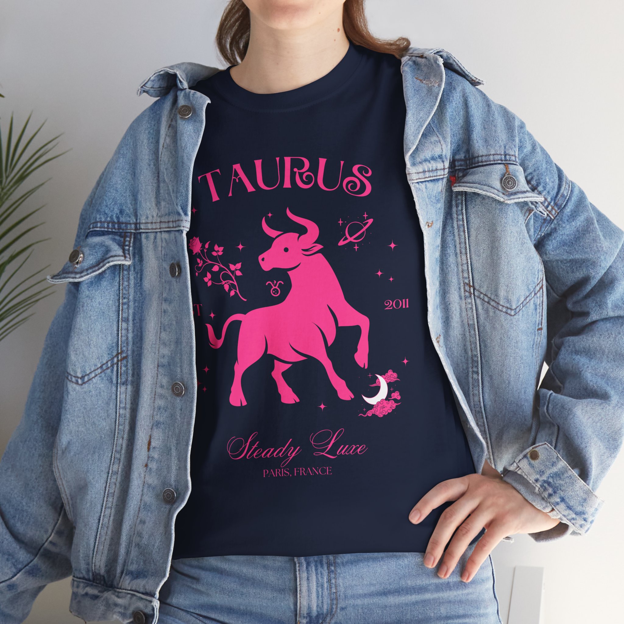Taurus Unisex T-Shirt – Steady Luxe | Cosmic Veil Collection | Premium Zodiac Tee