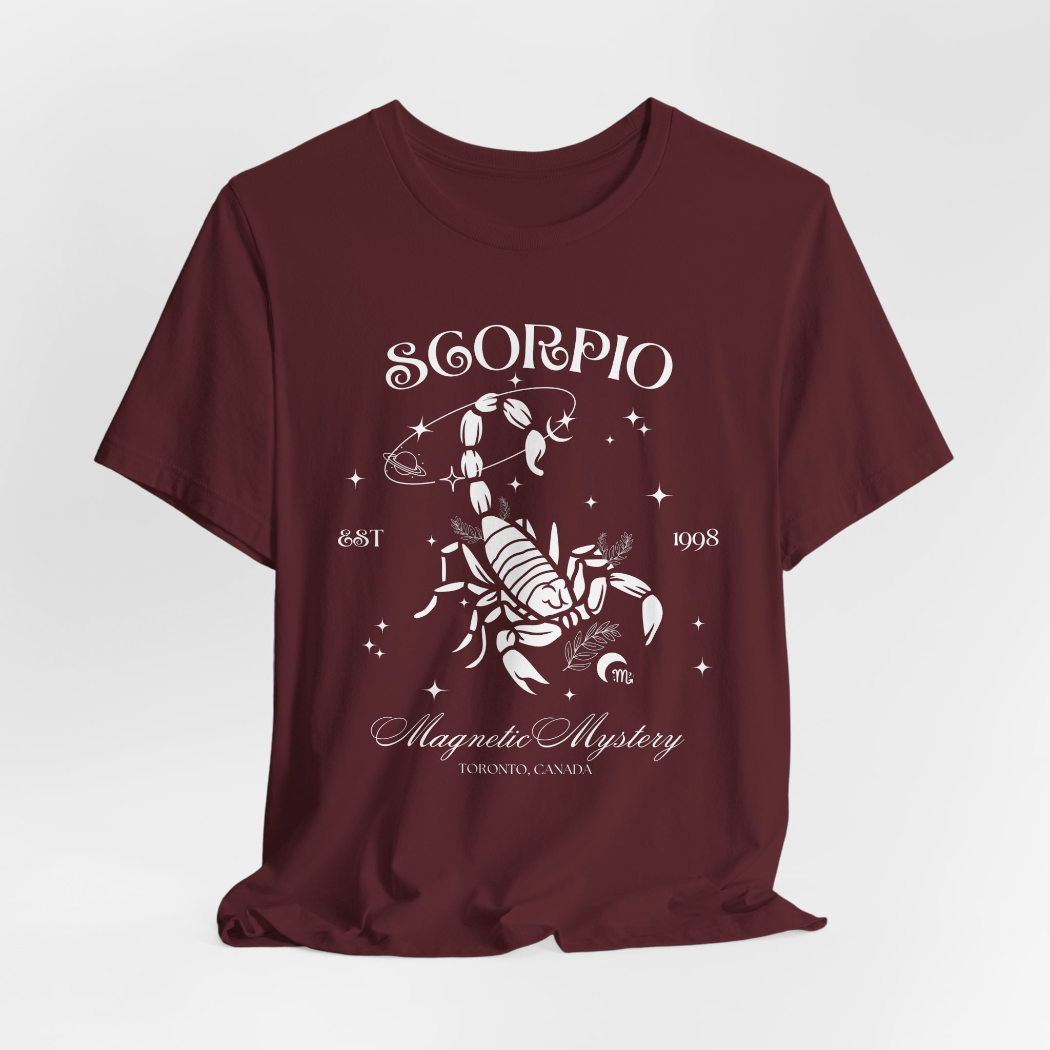 Scorpio Unisex T-Shirt – Magnetic Mystery | Cosmic Veil Collection | Premium Zodiac Tee