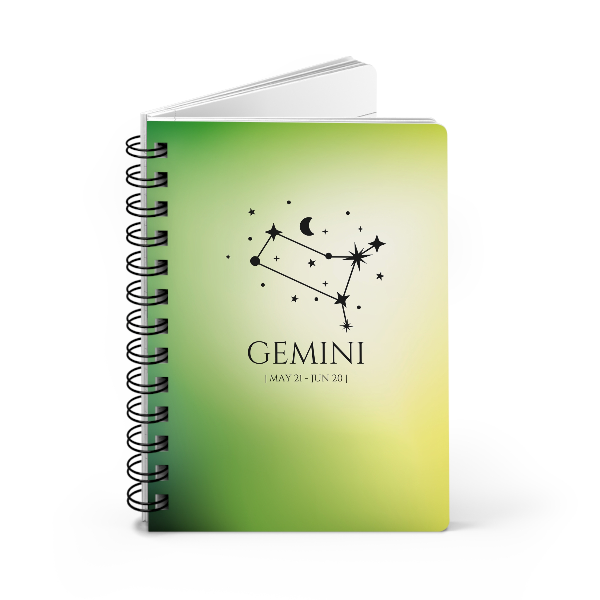 Gemini Zodiac Journal – Daily Check-In and Planning Notebook | Cosmic Veil Collection