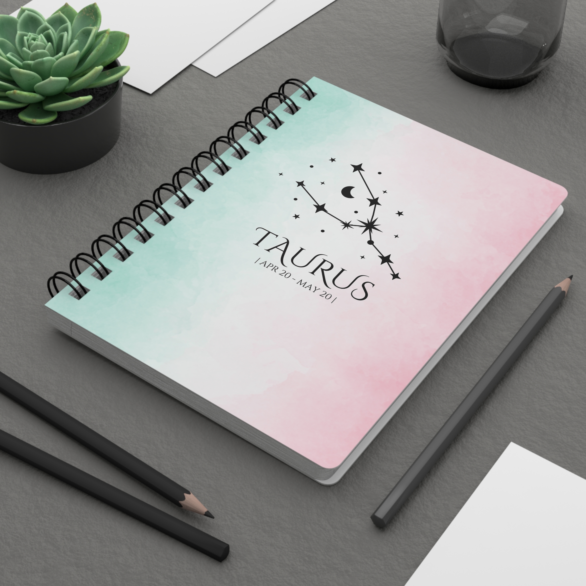 Taurus Zodiac Journal – Daily Check-In and Planning Notebook | Cosmic Veil Collection