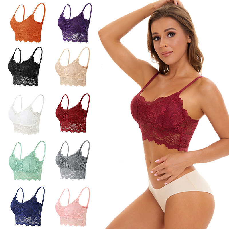 Wine Red Lace Bralette