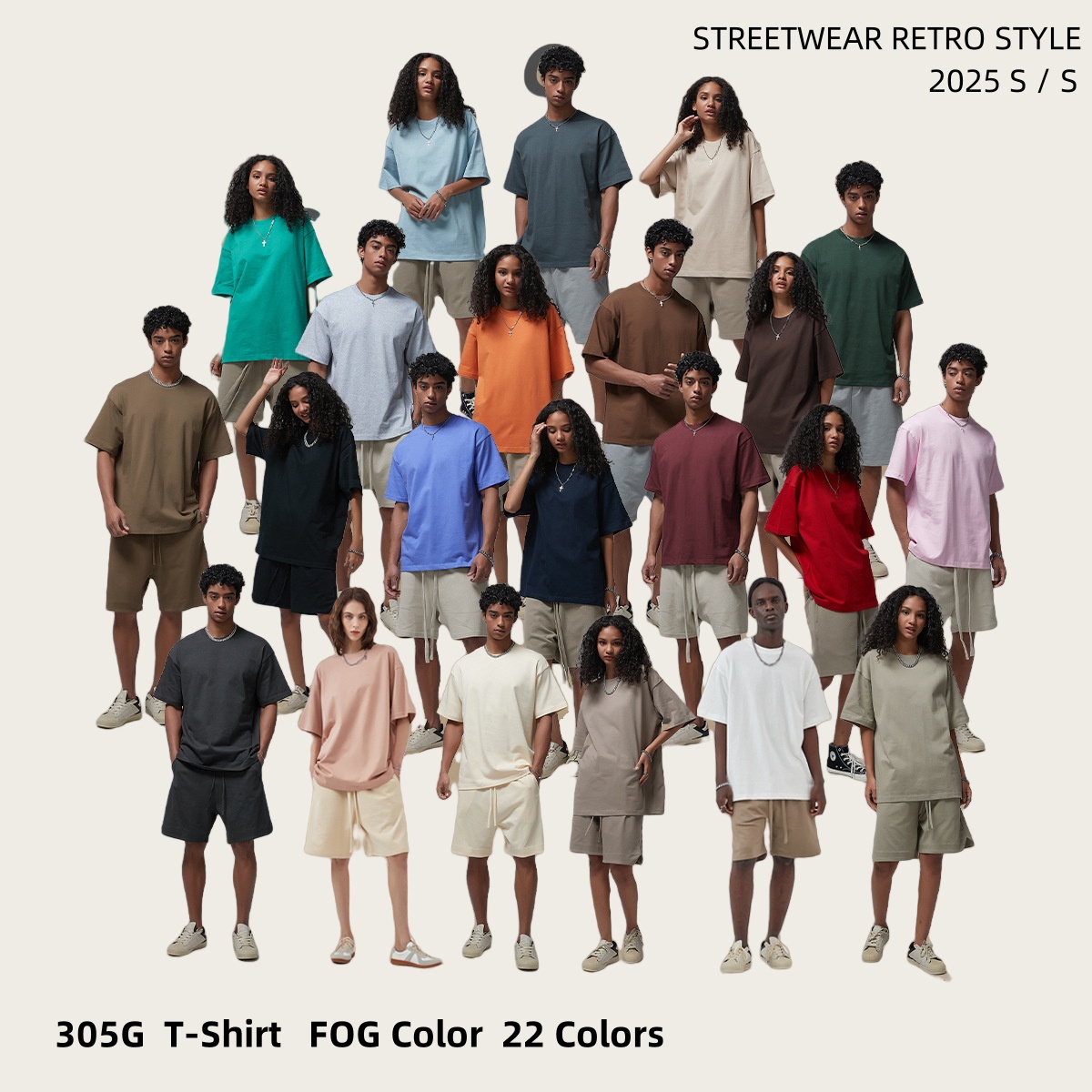 305G Streetwear T-Shirt - 28 color #AR005