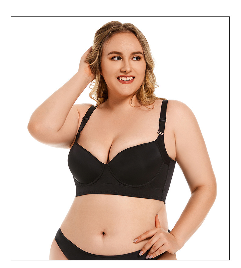 Plus Size Black Underwire Bra