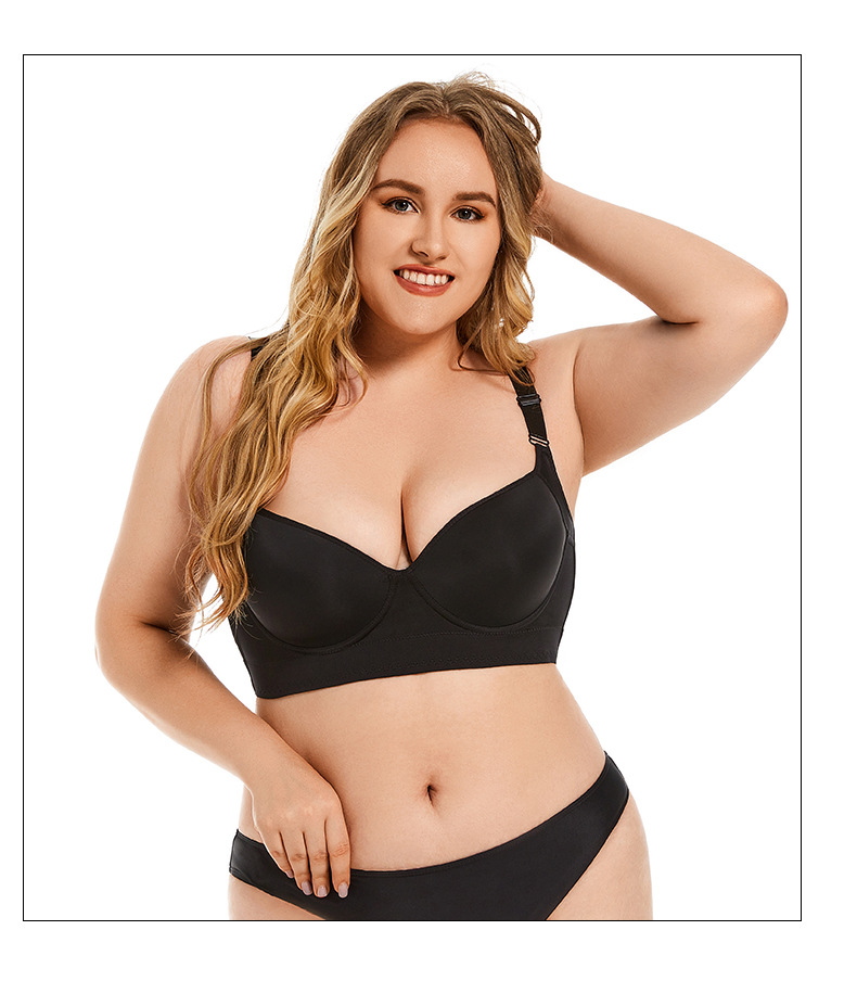 Plus Size Black Underwire Bra