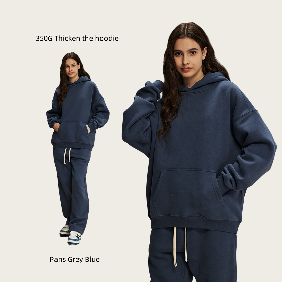 350G Fleece Lined Hoodie #2518