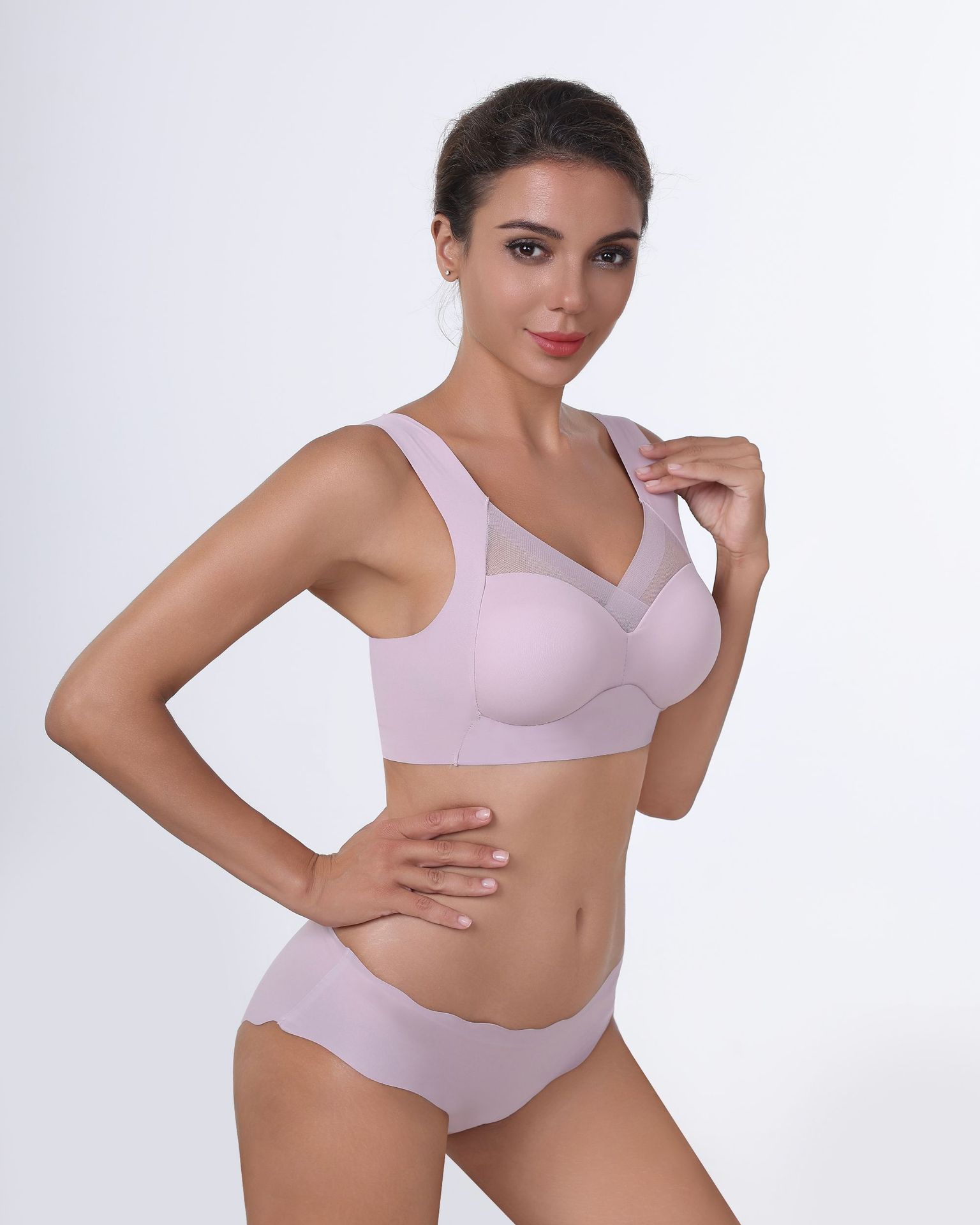 Seamless Nude Bra and Panty Set