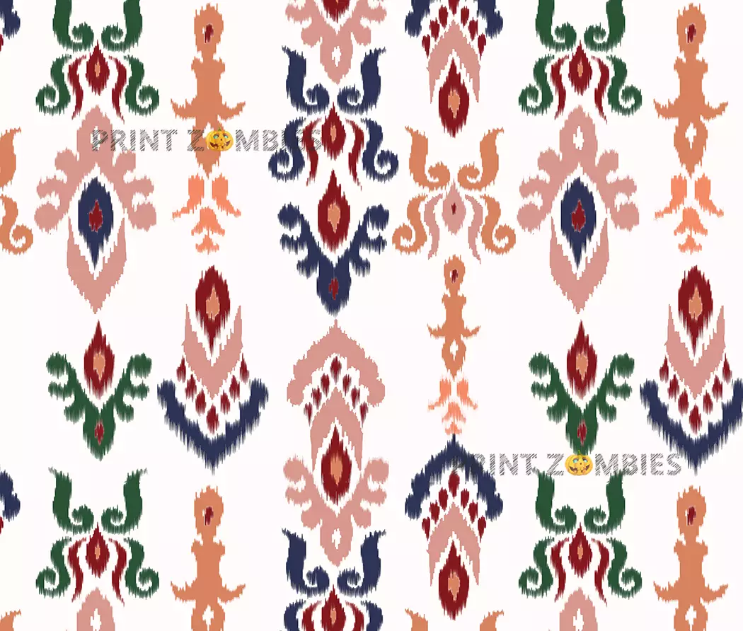 IKAT Digital Prints for Cotton and Lawn Fabrics