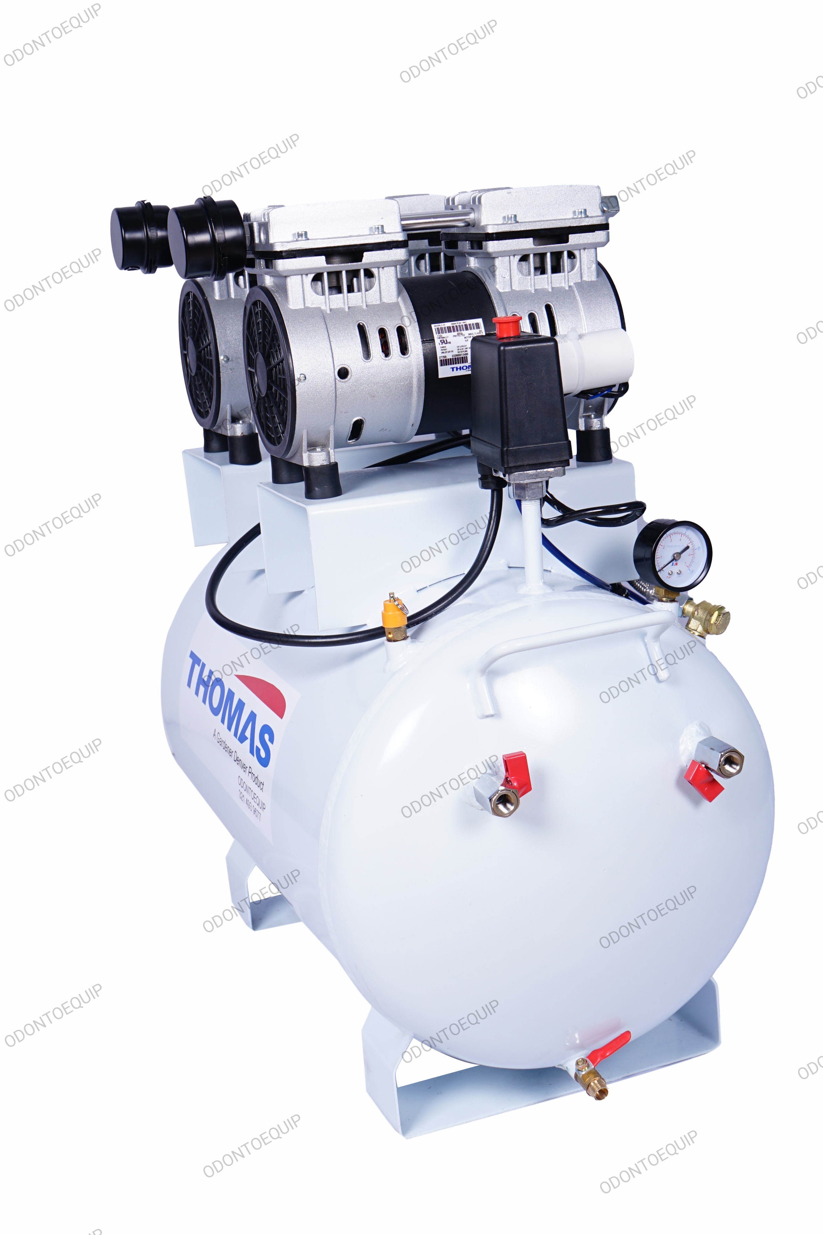 Compresor Odontológico Silencioso Sin Aceite Thomas Horizontal