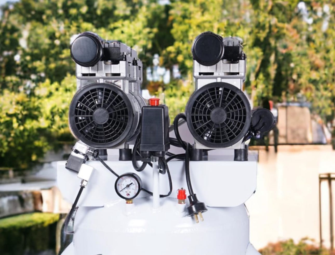 Compresor Odontológico Silencioso Sin aceite 2hp Vertical 