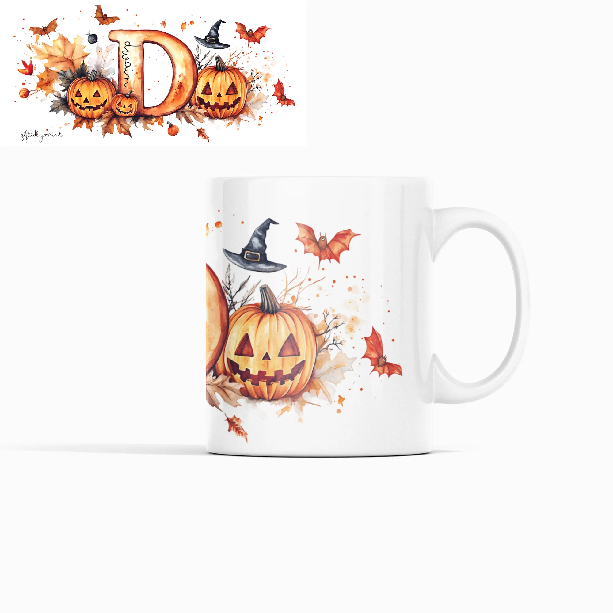Halloween Letter Mug