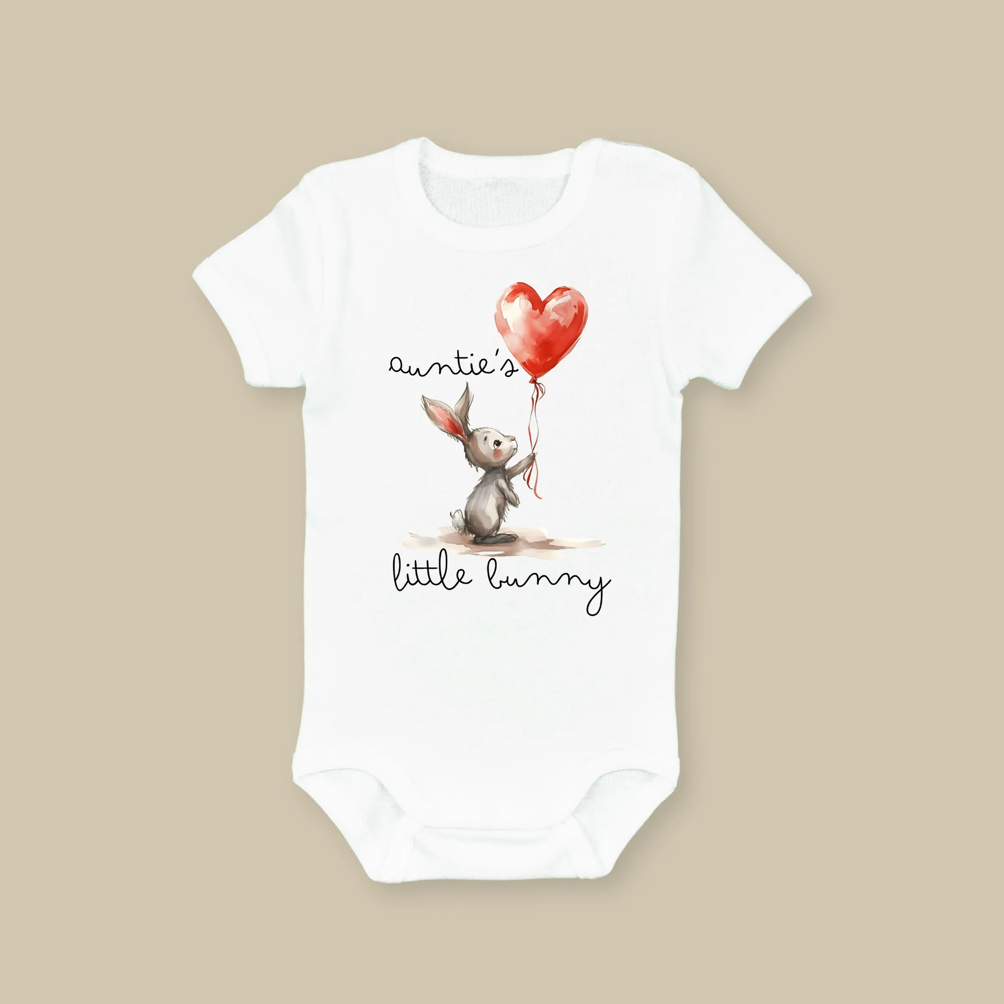 Auntie's Little Bunny Baby Onesie