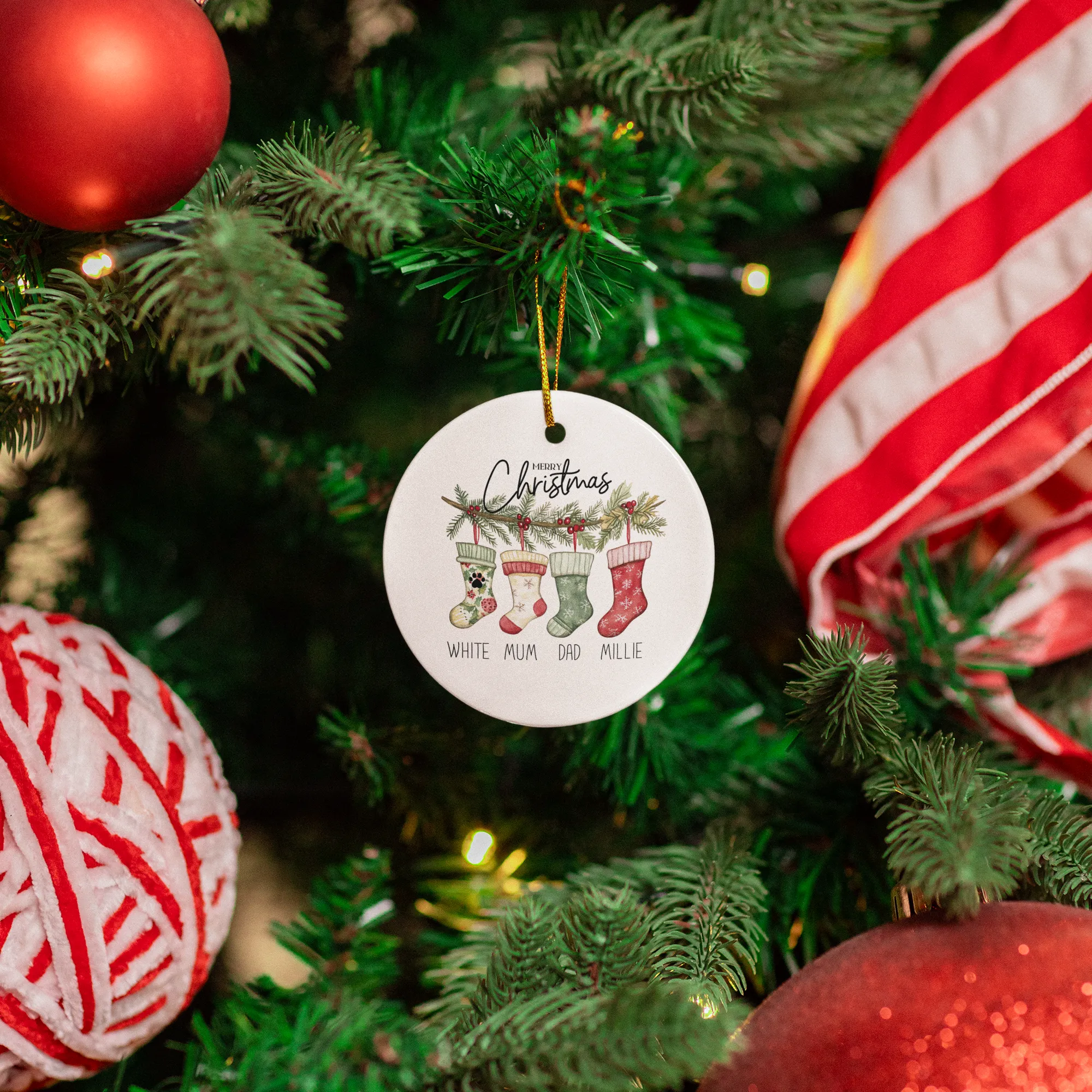 Personalised Family Christmas Ornament