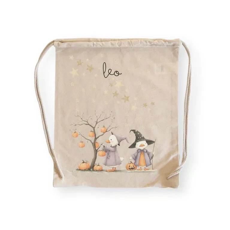Personalised Halloween Drawstring Bag