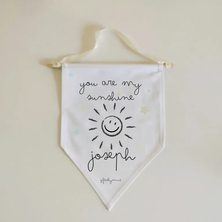 Personalised Nursery Wall Banner