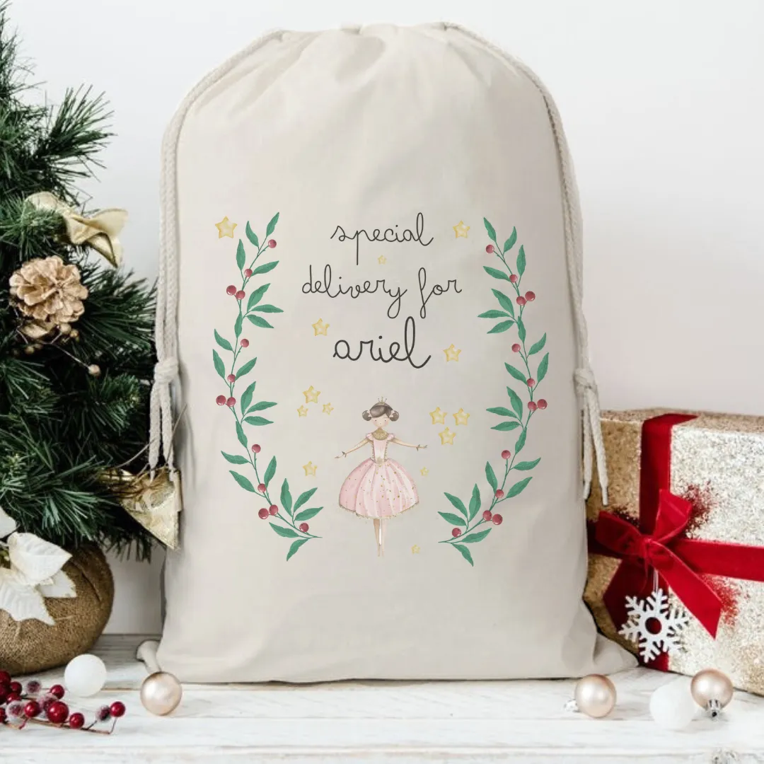 Personalised Nutcracker Christmas Sack