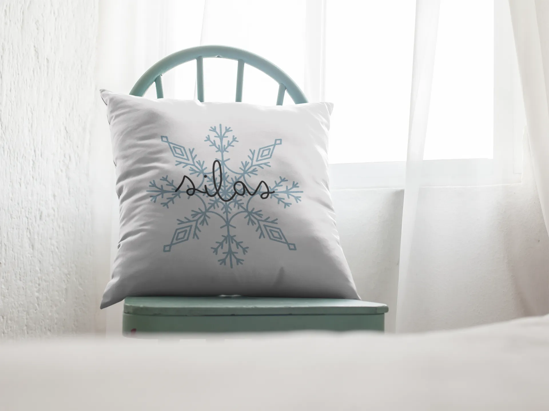 Personalised Snowflake Cushion