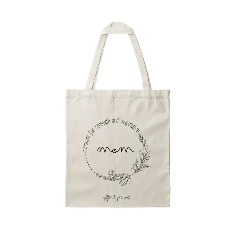 Mom Canvas Tote Bag