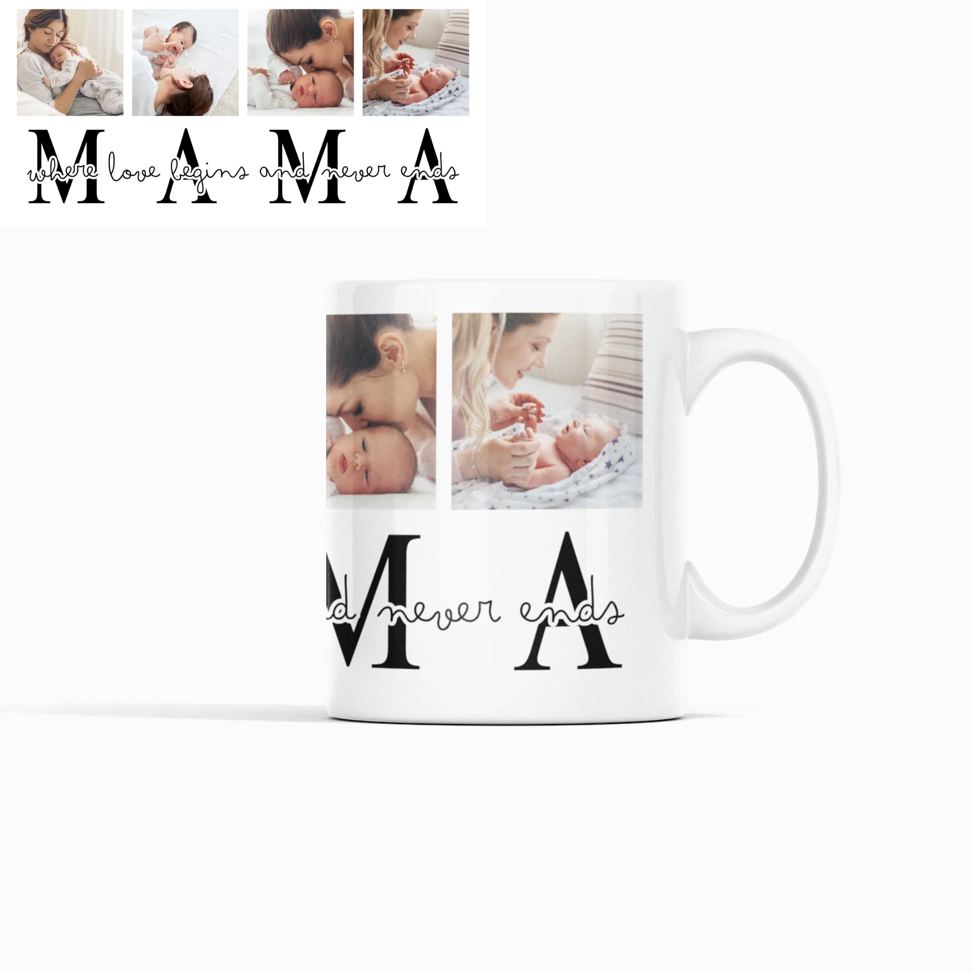 Personalized Mama Photo Mug