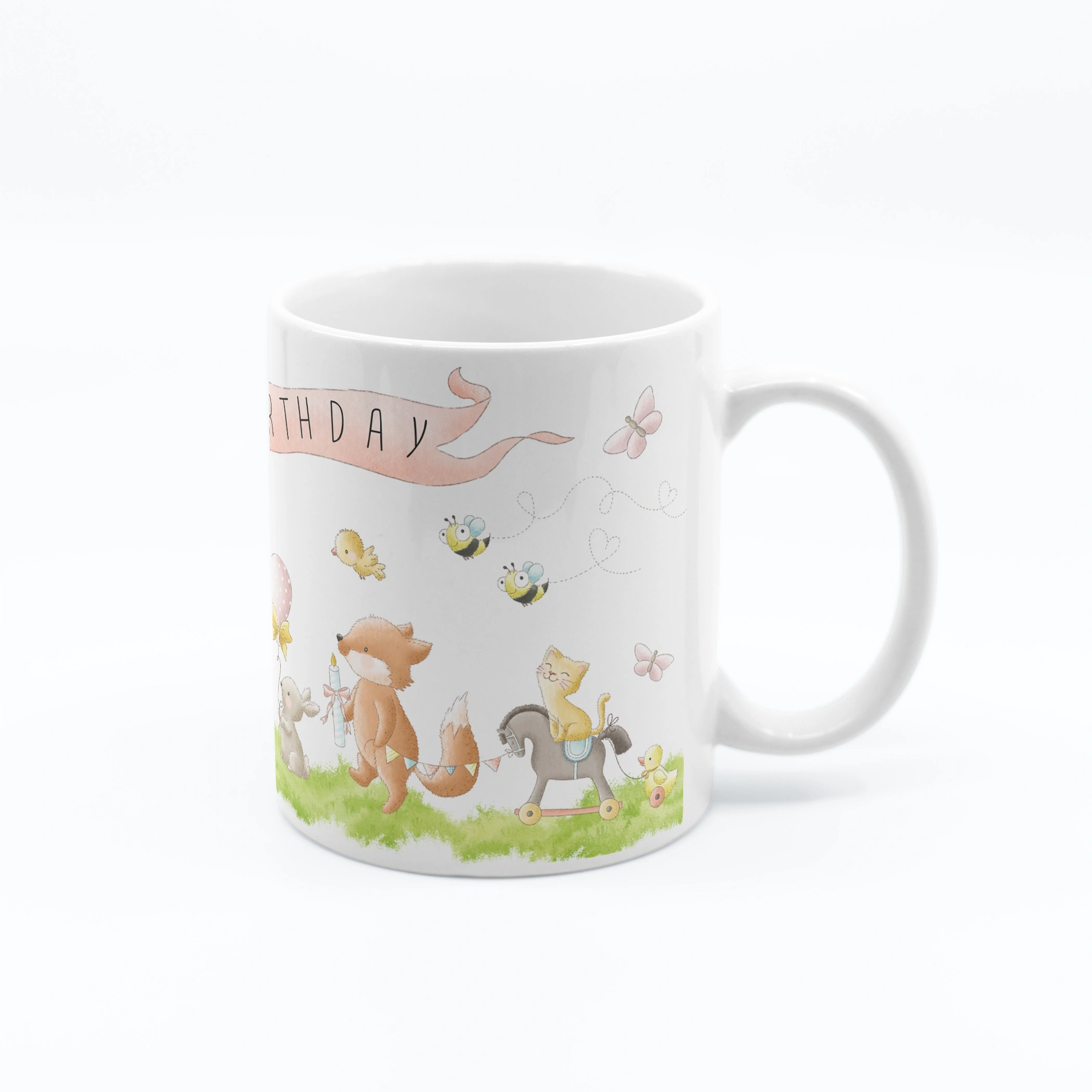 Happy Birthday Animal Friends Mug