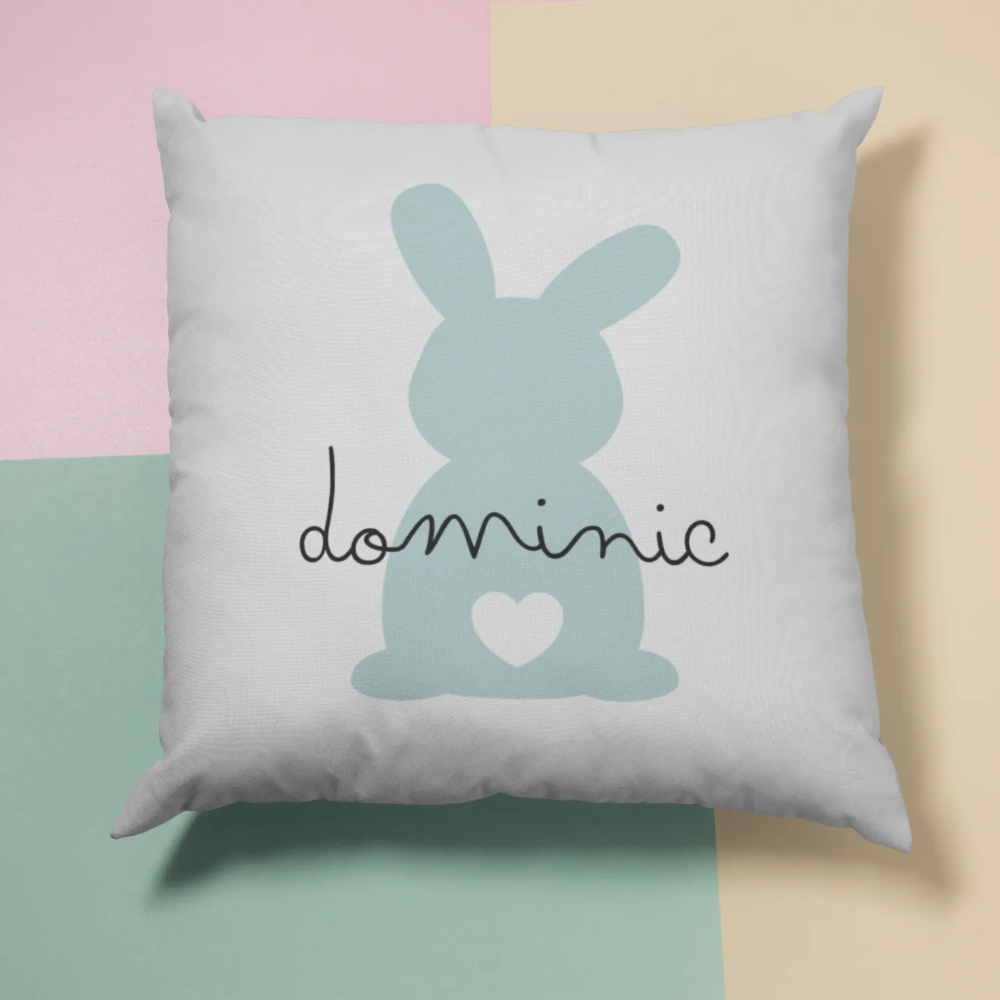Personalised Bunny Pillow Case