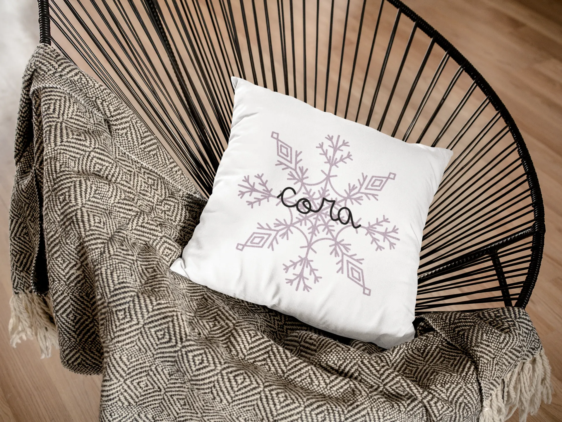 Personalised Snowflake Cushion