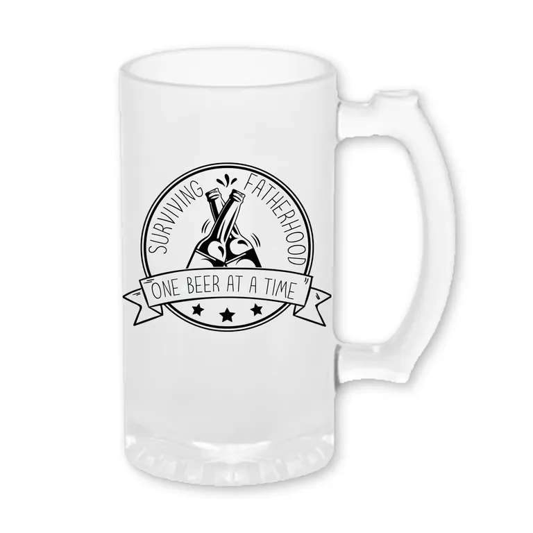 Fatherhood Survival Beer Mug
