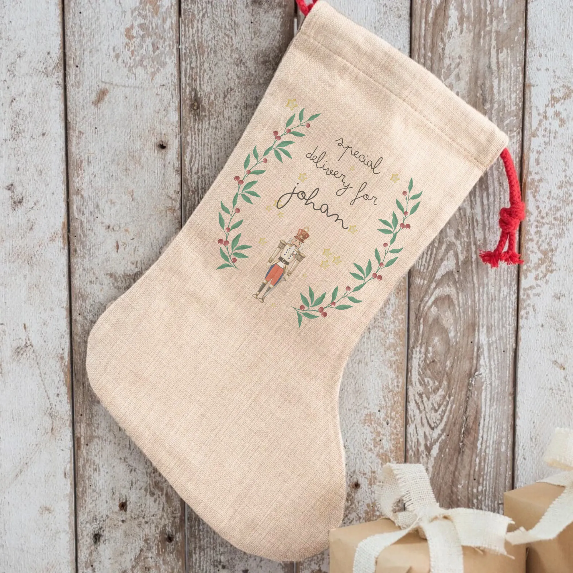 Personalised Nutcracker Christmas Stocking