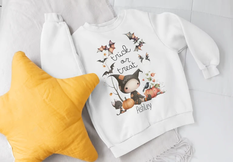 Personalised Halloween Kids Sweatshirt