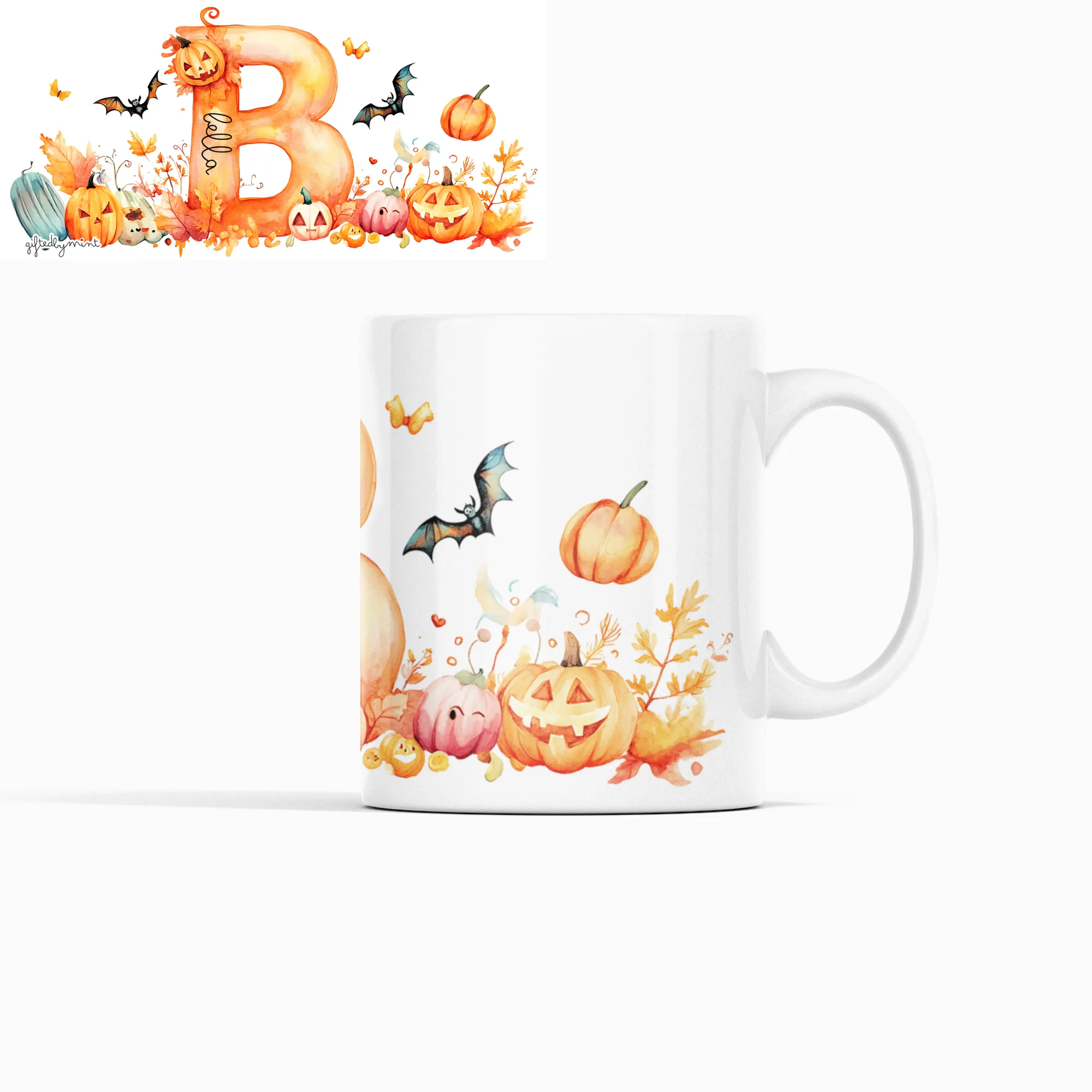 Halloween Letter Mug