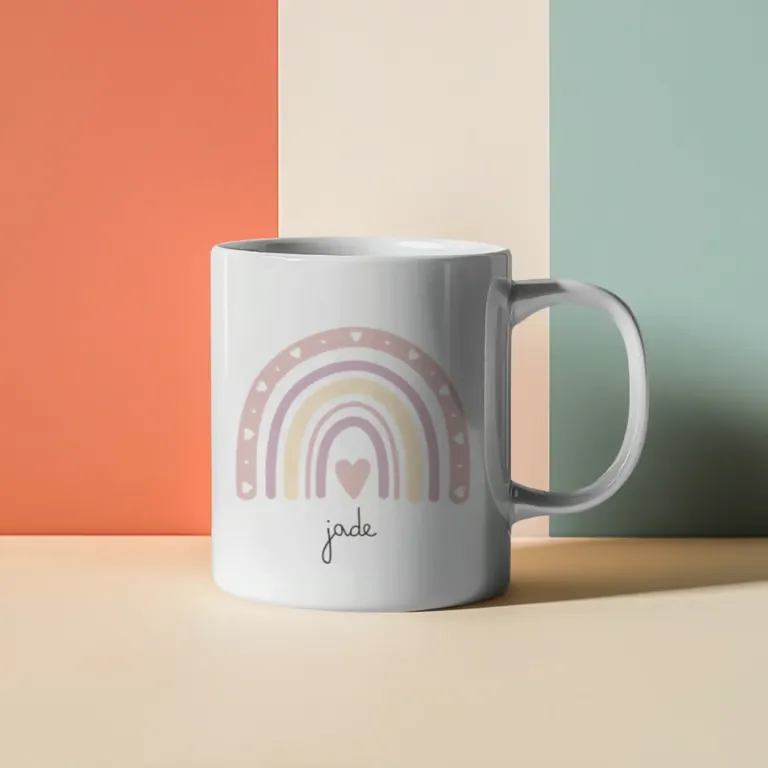 Personalised Rainbow Mug