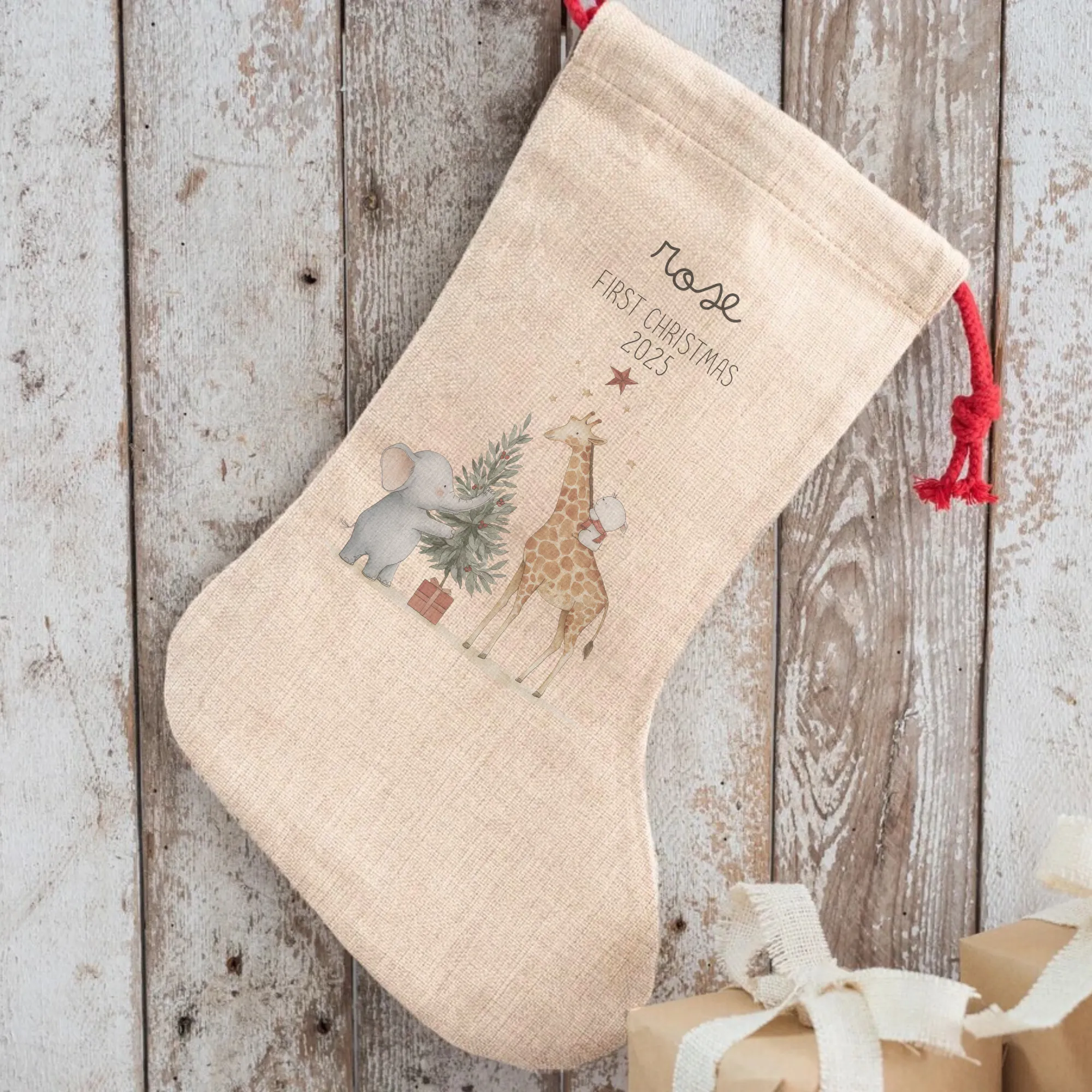 Personalised Baby's First Christmas Stocking