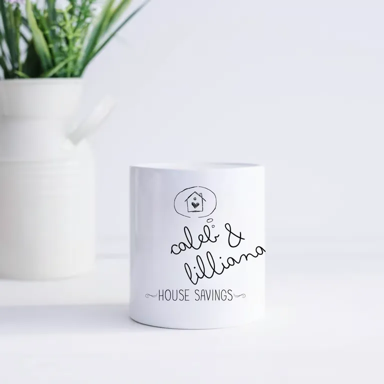 Personalised House Savings Money Box