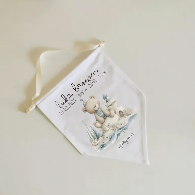 Personalised Baby Birth Banner
