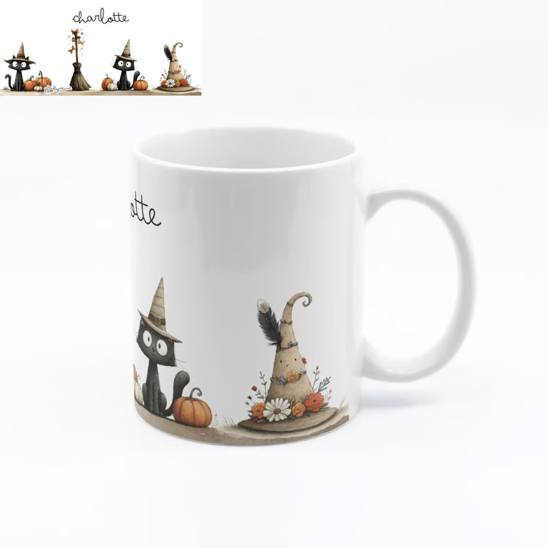 Halloween Cat Mug