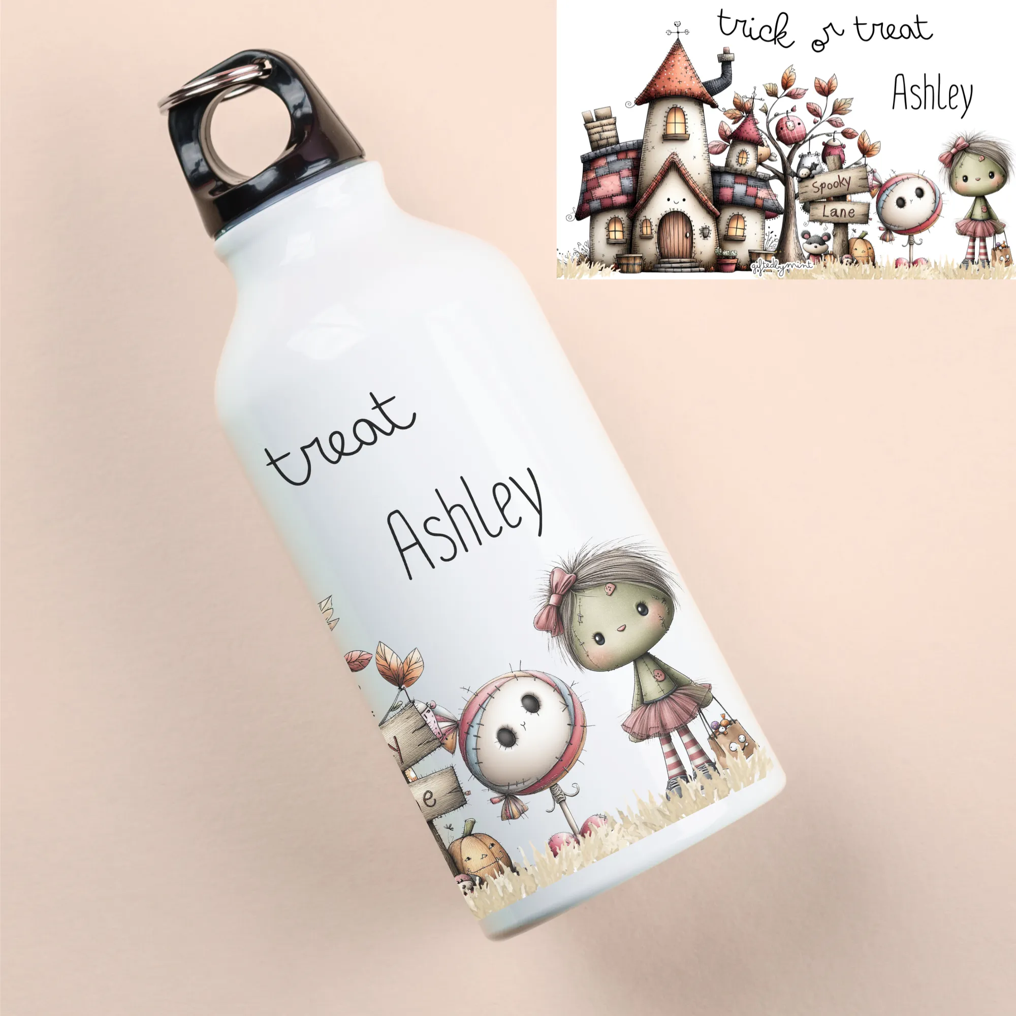 Personalised Halloween Water Bottle