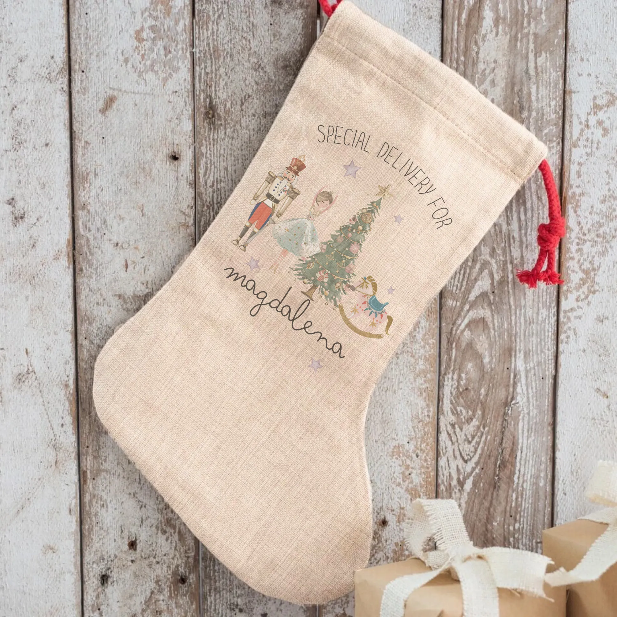 Personalised Nutcracker Christmas Stocking