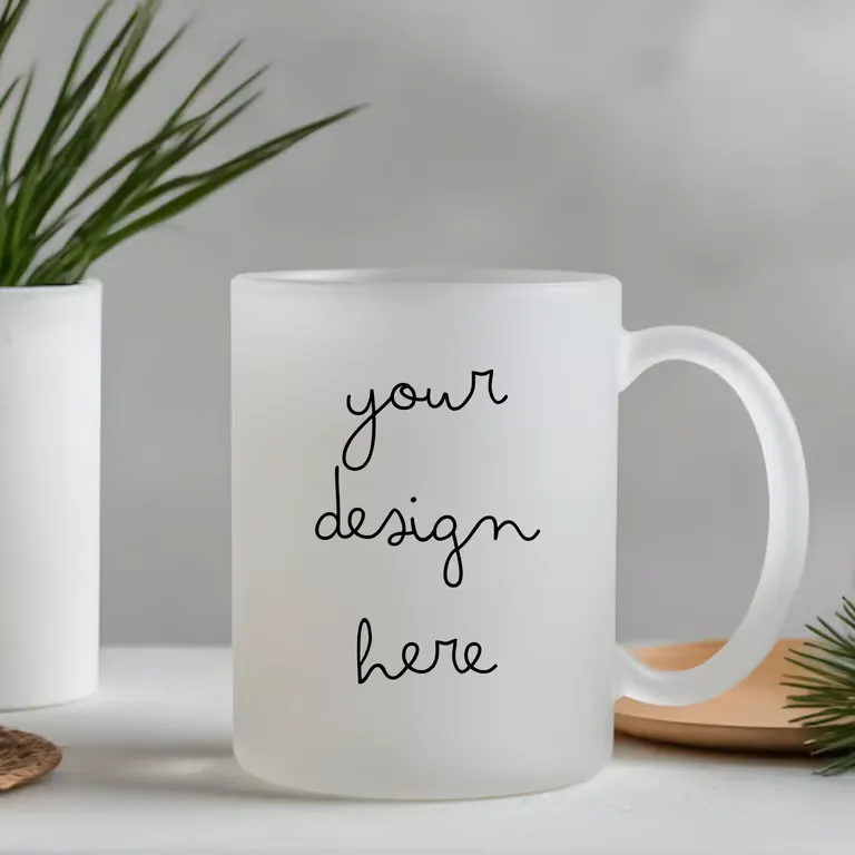 Personalised Frosted Glass Mug