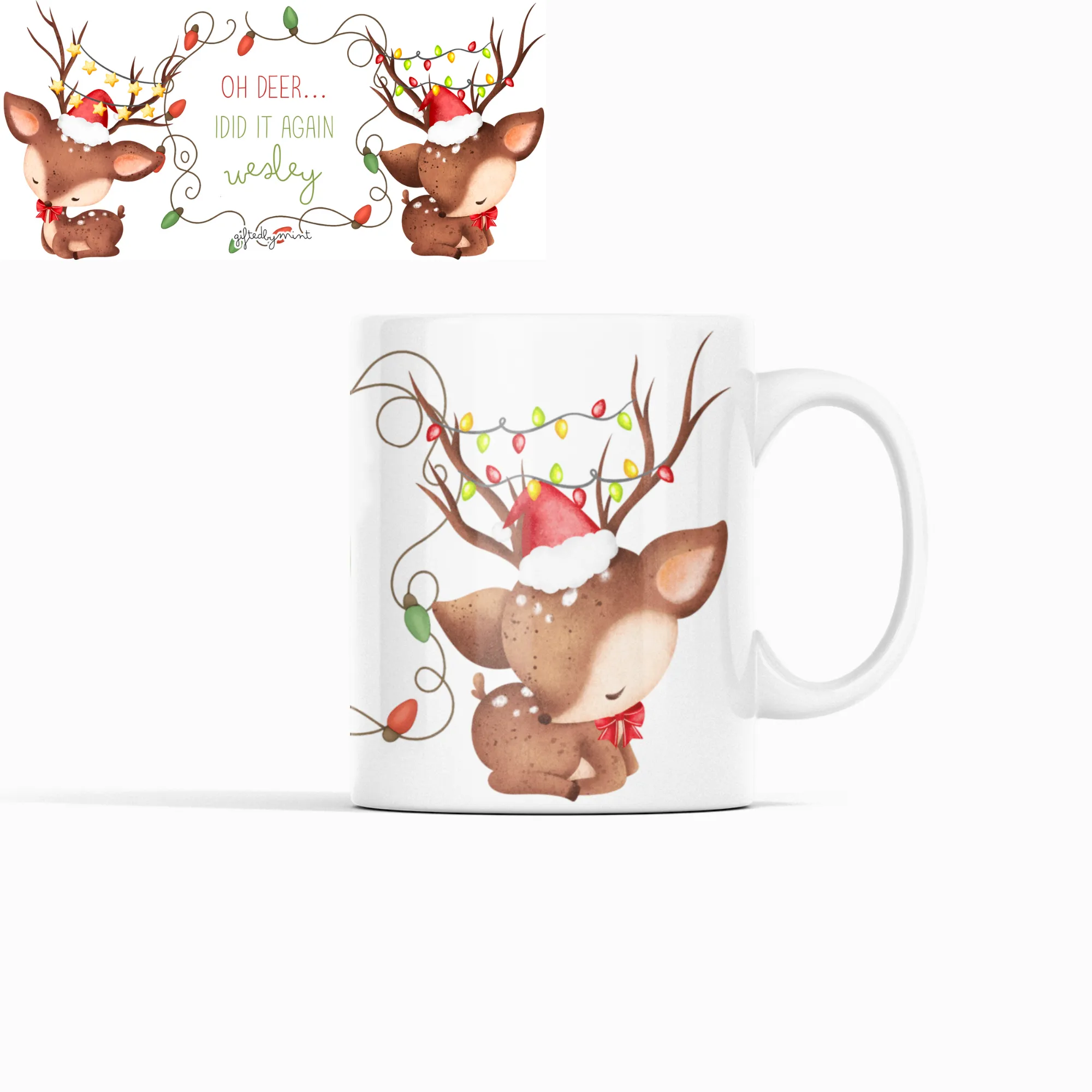 Christmas Reindeer Mug
