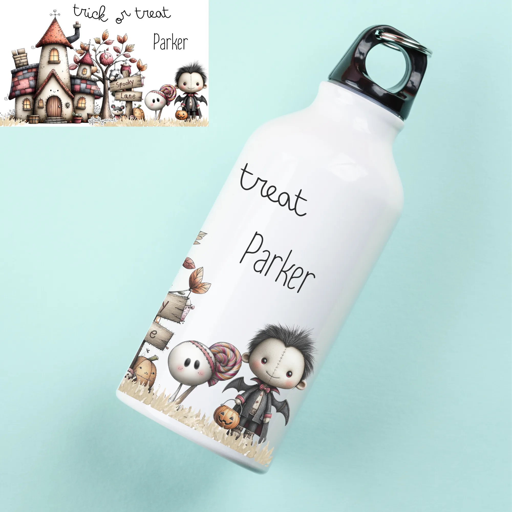Personalised Halloween Water Bottle