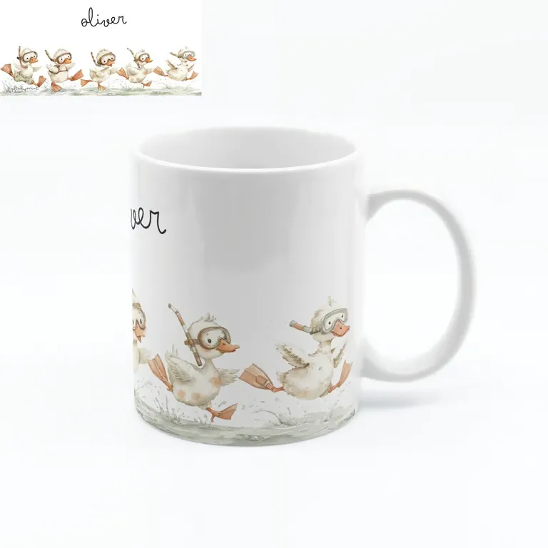 Goose Swimmer Mug