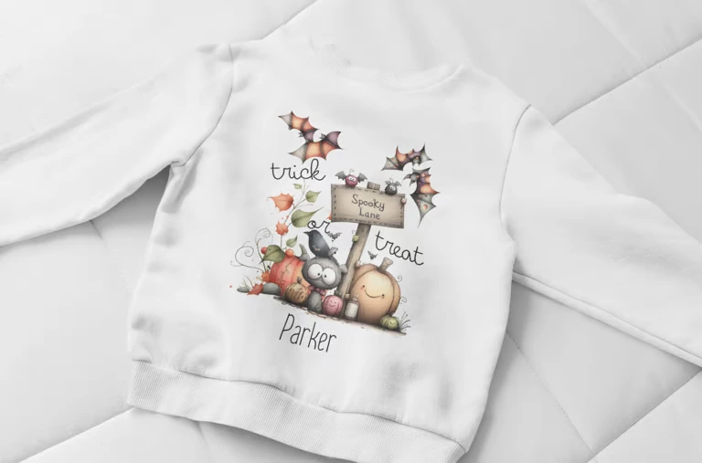 Personalised Halloween Kids Sweatshirt
