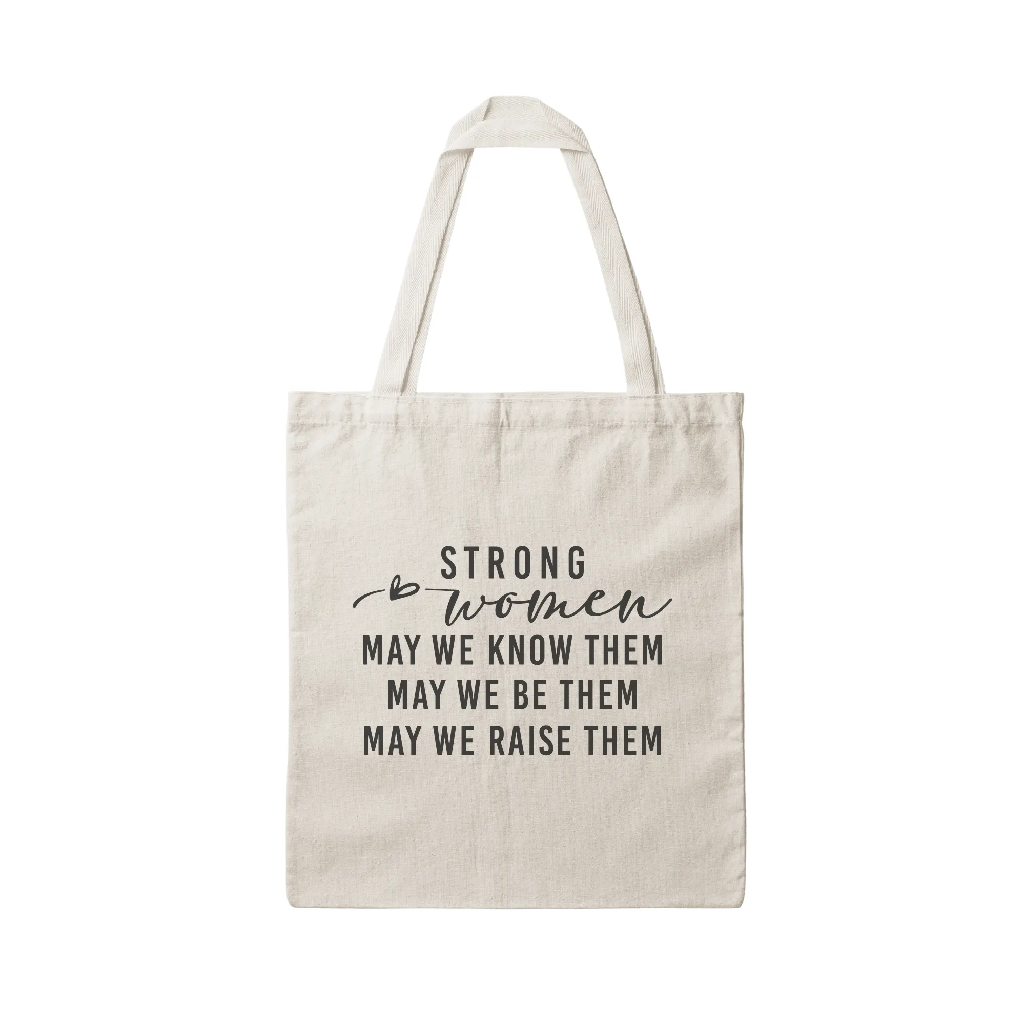 Strong Women Canvas Tote Bag