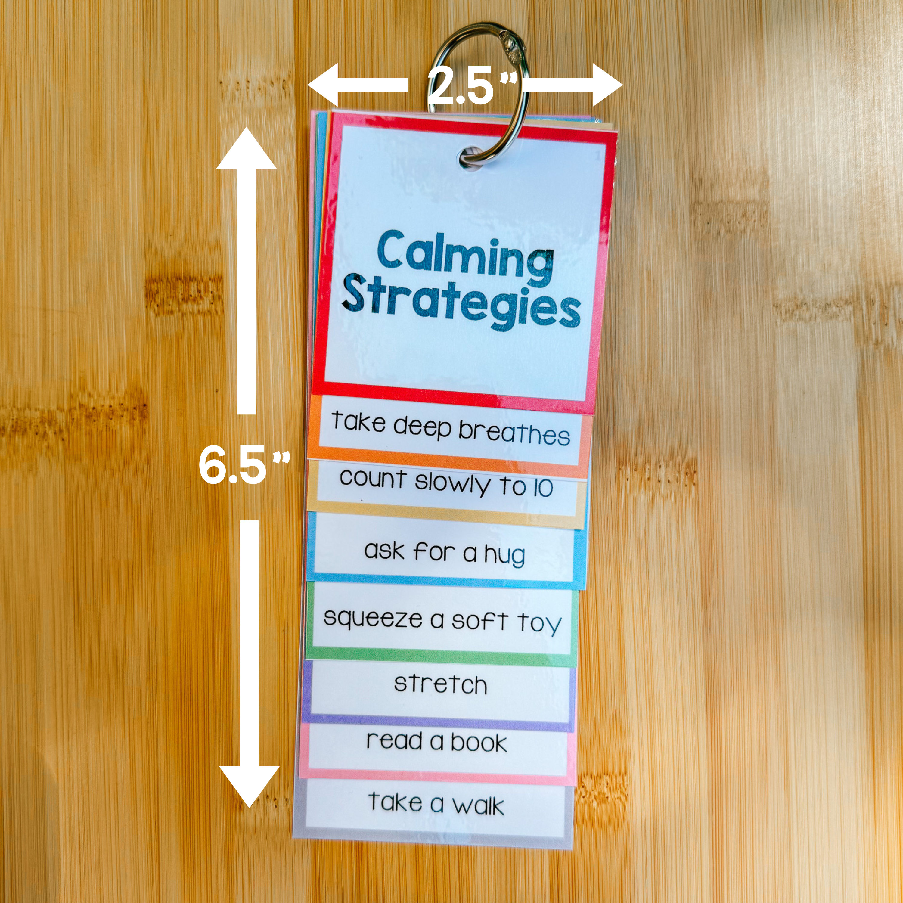 Behavior Visual Cue Cards and Calming Strategy Card Bundle I Visual Support and Behavior Management I Special Education I ASD